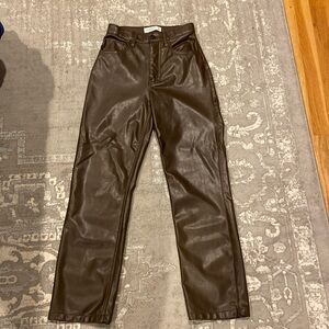 abercrombie leather pants
